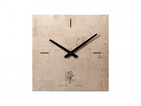 Часы настенные SLT 5196 CHESS WHITE WOOD в Каменке - kamenka.mebel-nsk.ru | фото