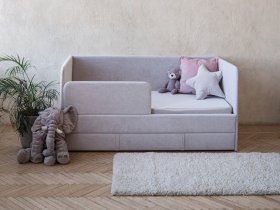 Диван-кровать Happy (светло-серый) в Каменке - kamenka.mebel-nsk.ru | фото