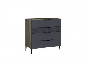 Комод 900 4ящ. Км052.0.001 Борнео (джара темная/хангва) в Каменке - kamenka.mebel-nsk.ru | фото