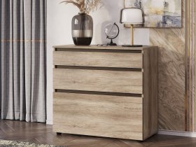Комод КМ-01 Энигма (венге/дуб каньон) в Каменке - kamenka.mebel-nsk.ru | фото