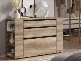Комод КМ-06 Энигма (венге/дуб каньон) в Каменке - kamenka.mebel-nsk.ru | фото