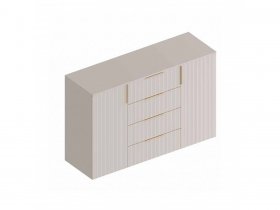 Комод с 4 ящ., 2створ. «Тефия» (тефия/софт сантьяго) в Каменке - kamenka.mebel-nsk.ru | фото