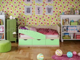 Кровать детская Бабочки 1,8 м в Каменке - kamenka.mebel-nsk.ru | фото