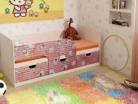 Кровать детская с ящиками 1,86 Минима Hello Kitty в Каменке - kamenka.mebel-nsk.ru | фото