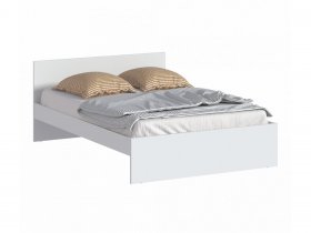 Кровать двуспальная 1,4м Бруклин СБ-3353 (белый) в Каменке - kamenka.mebel-nsk.ru | фото