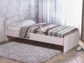 Кровать односпальная 80 с низкой спинкой (ясень шимо светлый) в Каменке - kamenka.mebel-nsk.ru | фото