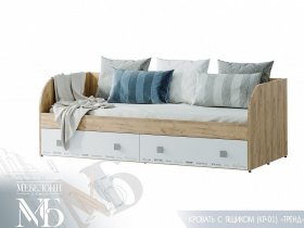 Кровать с ящиками Тренд КР-01 в Каменке - kamenka.mebel-nsk.ru | фото
