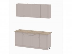 Кухонный гарнитур 2,0м Одетта (меланж/дуб сонома) в Каменке - kamenka.mebel-nsk.ru | фото