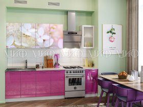 Кухонный гарнитур Вишневый цвет в Каменке - kamenka.mebel-nsk.ru | фото