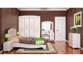 Модульная спальня Каролина в Каменке - kamenka.mebel-nsk.ru | фото