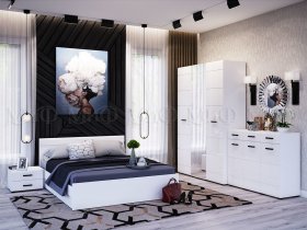 Модульная спальня Нэнси NEW в Каменке - kamenka.mebel-nsk.ru | фото
