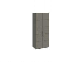 Шкаф для одежды с 2 дверями Наоми (джут/фон серый) СМ-208.07.03 в Каменке - kamenka.mebel-nsk.ru | фото