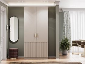 Шкаф двухстворчатый Эккервуд (Нью) (меланж) в Каменке - kamenka.mebel-nsk.ru | фото