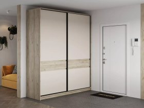 Шкаф-купе Бостон ШК-005 (2.0 м) (дуб крафт серый/кашемир) в Каменке - kamenka.mebel-nsk.ru | фото