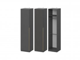 Шкаф ШК-50 Эккервуд (графит) в Каменке - kamenka.mebel-nsk.ru | фото