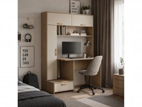 Стол письменный Лайт 03.243  (плэйн/сатин) в Каменке - kamenka.mebel-nsk.ru | фото