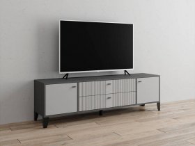 Тумба под ТВ Парус-10 (графит/светло-серый) в Каменке - kamenka.mebel-nsk.ru | фото
